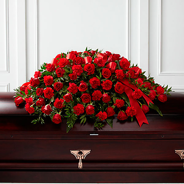 The Dearly Departed Casket Spray
