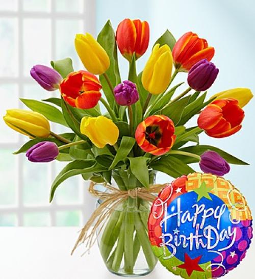 Timeless Tulip Happy Birthday