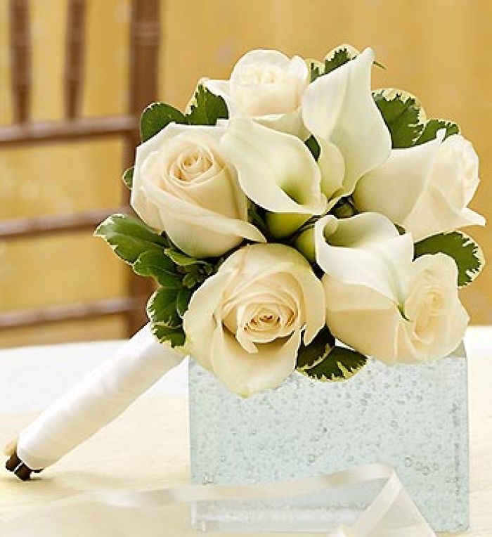 All White  Bouquet